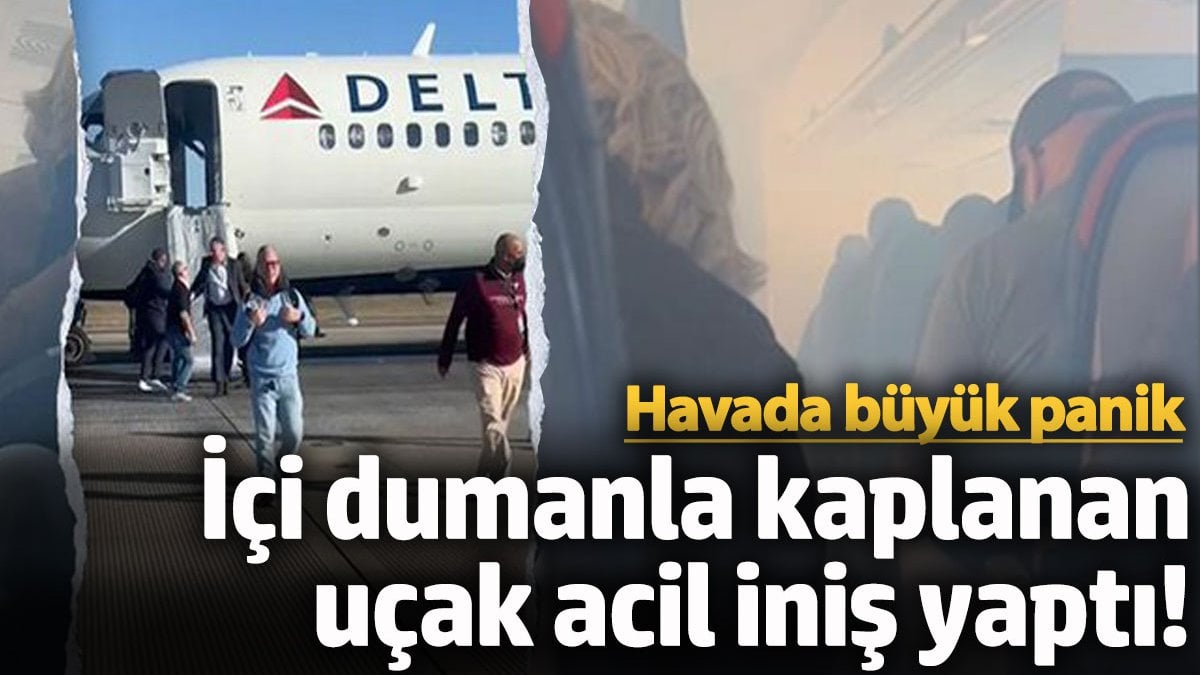 İçi dumanla kaplanan uçak acil iniş yaptı! Havada büyük panik