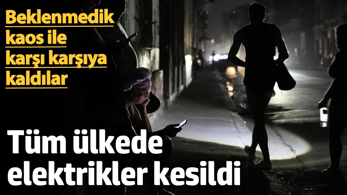 Beklenmedik kaos ile karşı karşıya kaldılar: Tüm ülkede elektrikler kesildi