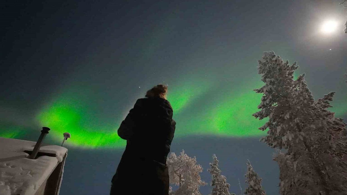 Kuzey Işıkları rüya gibi görüntüsü ile mest etti!