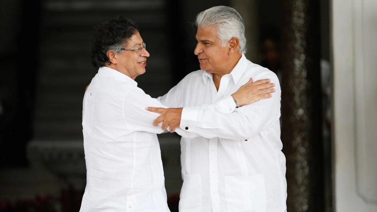 Panama Devlet Başkanı Mulino ile Kolombiya Cumhurbaşkanı Petro ortasında kritik görüşme