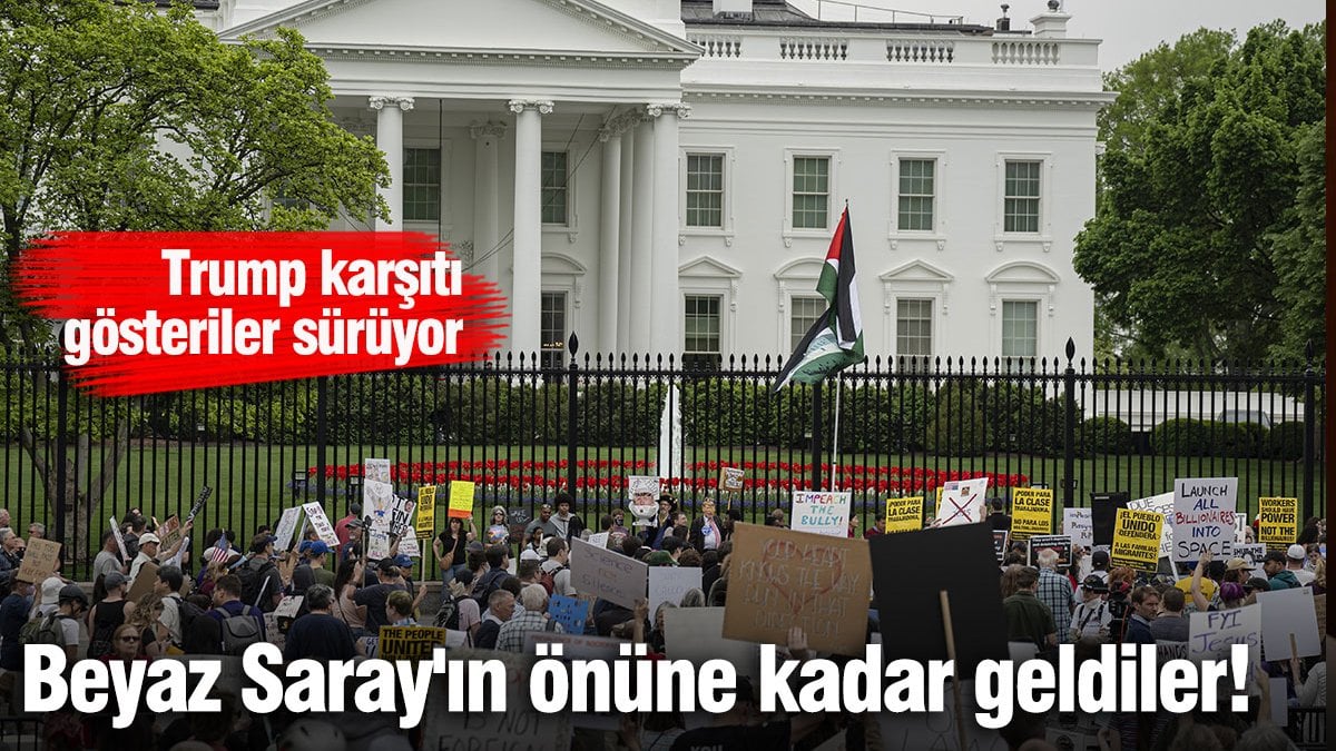Beyaz Saray’ın önüne kadar geldiler! Trump aksisi şovlar sürüyor